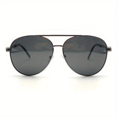 Men's Casual Toad Mirror Metal Frame Polarized Lenses UV400 Glasses