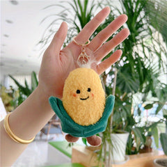 Vegetable Doll Keychain Plush Bag Charm Pendant