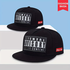 Unisex Sunshade Adjustable Baseball Cap with Letter Pattern