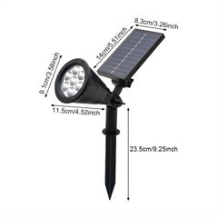 Solar Spot Lights Outdoor 180 Auto On Off Lawn Lights Waterproof