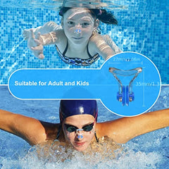Waterproof Swimming Nose Clip Kids Adults Comfortable Secure Fit Water Sports