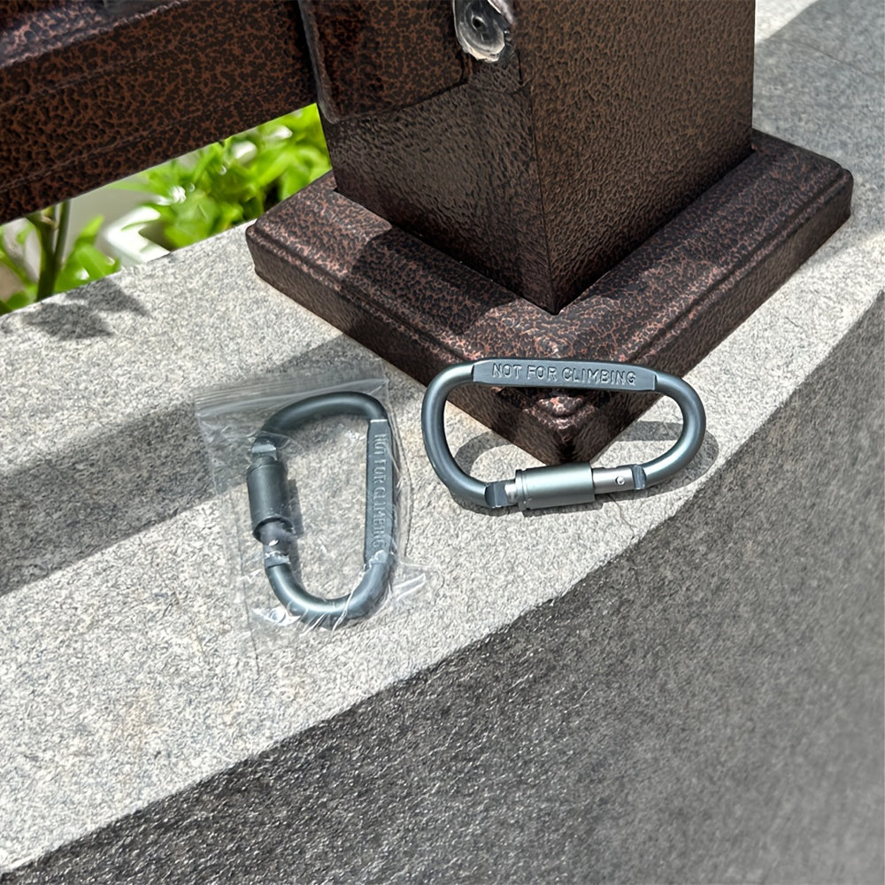 Aluminum D Buckle for Outdoor Camping Hiking