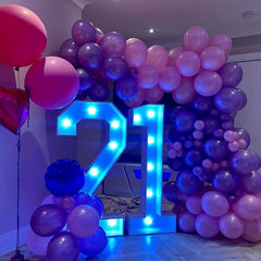 136pcs Pink Purple Balloon Garland Kit Wedding Bridal Shower