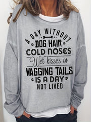 Letter Print Sweatshirt Women's Casual Long Sleeve Crew Neck