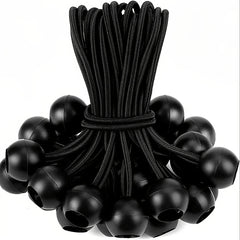 18pcs Heavy Duty Ball Bungee Cords for Canopy Tarp Tie Down, 15-24cm & 20-32cm