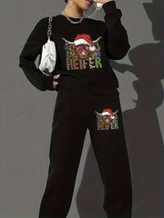 Women's 2 Piece Christmas Casual Outfit Set