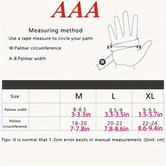 2pcs Men's Winter Waterproof Gloves Anti Slip Touch Screen Fleece Gloves