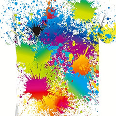 Men's Splatter Graphic T Shirt for Summer Outdoor Activities
