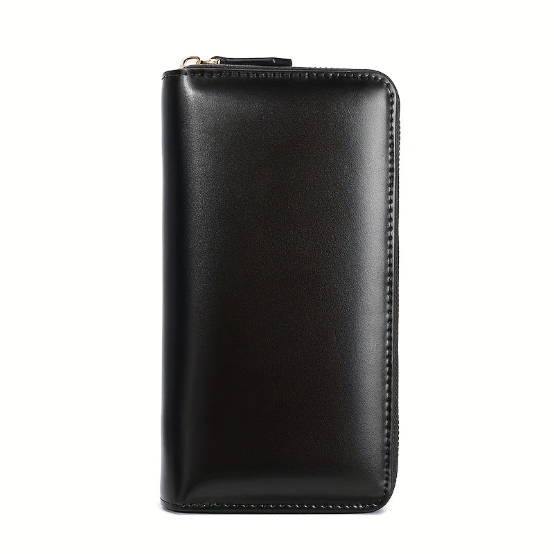Women's Long Zipper Leather Wallet
