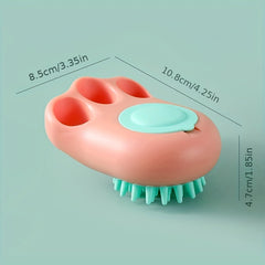 Silicone Cat Paw Pet Shampoo Brush Gentle Massage and Cleaning for Dogs and Cats