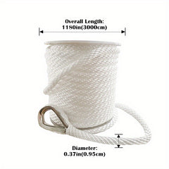 30m Solid Braided Anchor Rope 4ft Boat Accessories