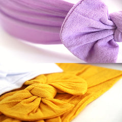Cartoon Bow Nylon Headband for Baby Girls Photoshoots