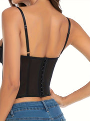Lace Shaping Cami Tops Waist Trainer Tummy Control Slimmer Corset