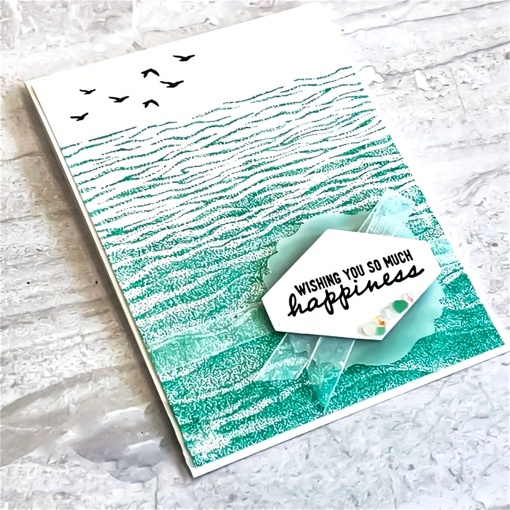 Gentle Waves Stamps DIY Scrapbooking Album Card Making Rubber Clear Stamps