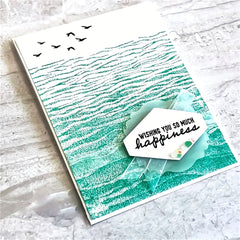 Gentle Waves Stamps DIY Scrapbooking Album Card Making Rubber Clear Stamps