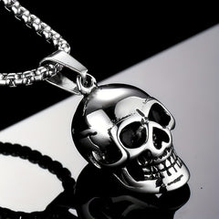 Men's Skull Pendant Punk Style Necklace Accessories