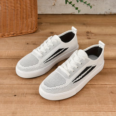 Women's Knitted Skate Shoes Low Top Sneakers