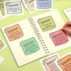 24pcs Mental Health Reminder Stickers Waterproof Self-Adhesi