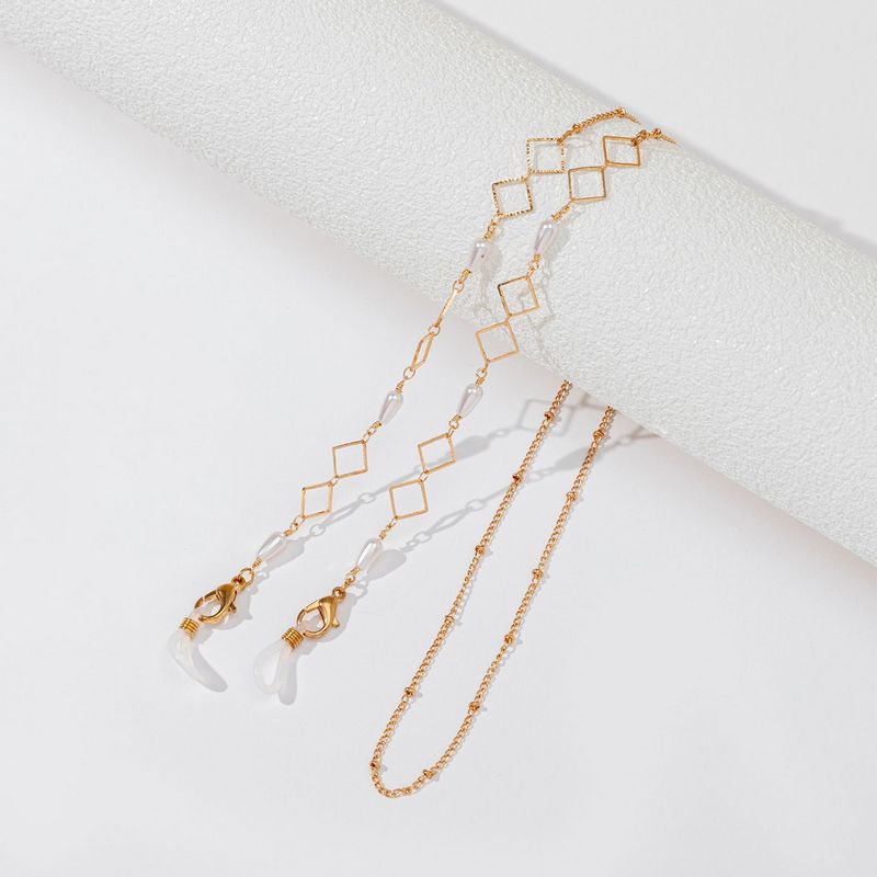 Faux Pearl Glasses Chain Mask Chain Metal Lanyard