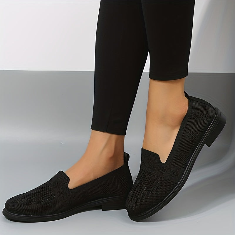 Women's Mesh Slip On Sneakers Outdoor Shoes Knitted Loafers