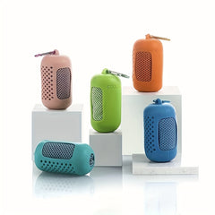 Cooling Ice Silk Towel with Silicone Bag for Outdoor Activities