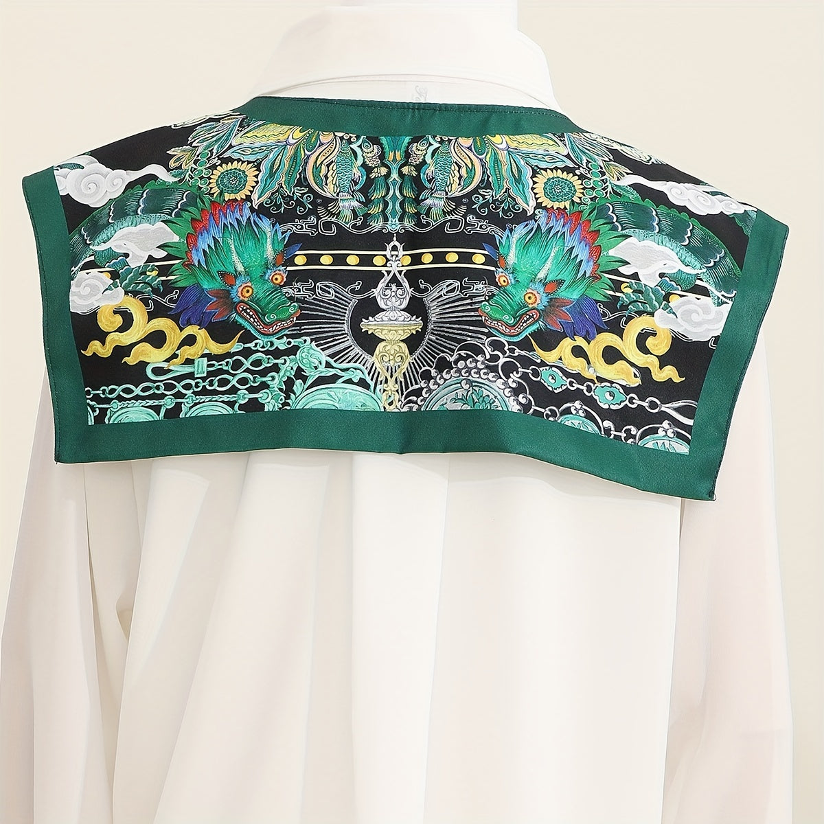 Double Sided Sunproof Printed Shawl Air Condition Room Neck Protection