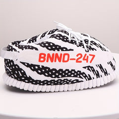 Men's Striped Cozy Slides Soft Slip On Slippers Comfortable House Shoes