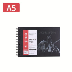 Spiral Bound Artists Sketchbook A3 A4 A5 30 Sheets 160gsm