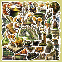50pcs Jungle Magic Market Series Graffiti Stickers for Decoration Waterproof DIY