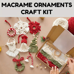 8pcs Macrame Ornament Craft Kit for Home Decor DIY