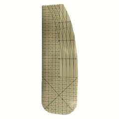 Yellow Ironing Ruler High Temp Resistance Cloth Arts Crafts DIY Sewing