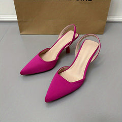 Women's Point Toe Slingback Stiletto Heel Sandals