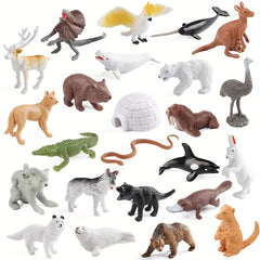 Mini Polar Animals Australian Wildlife Simulation Toy Models