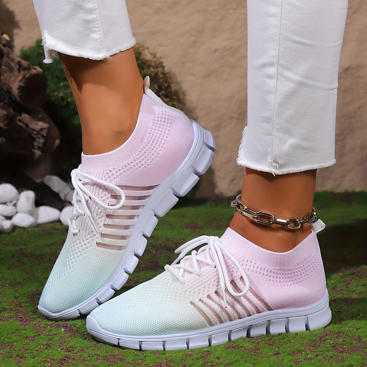 Women's Breathable Tennis Sports Shoes Lightweight Non slip