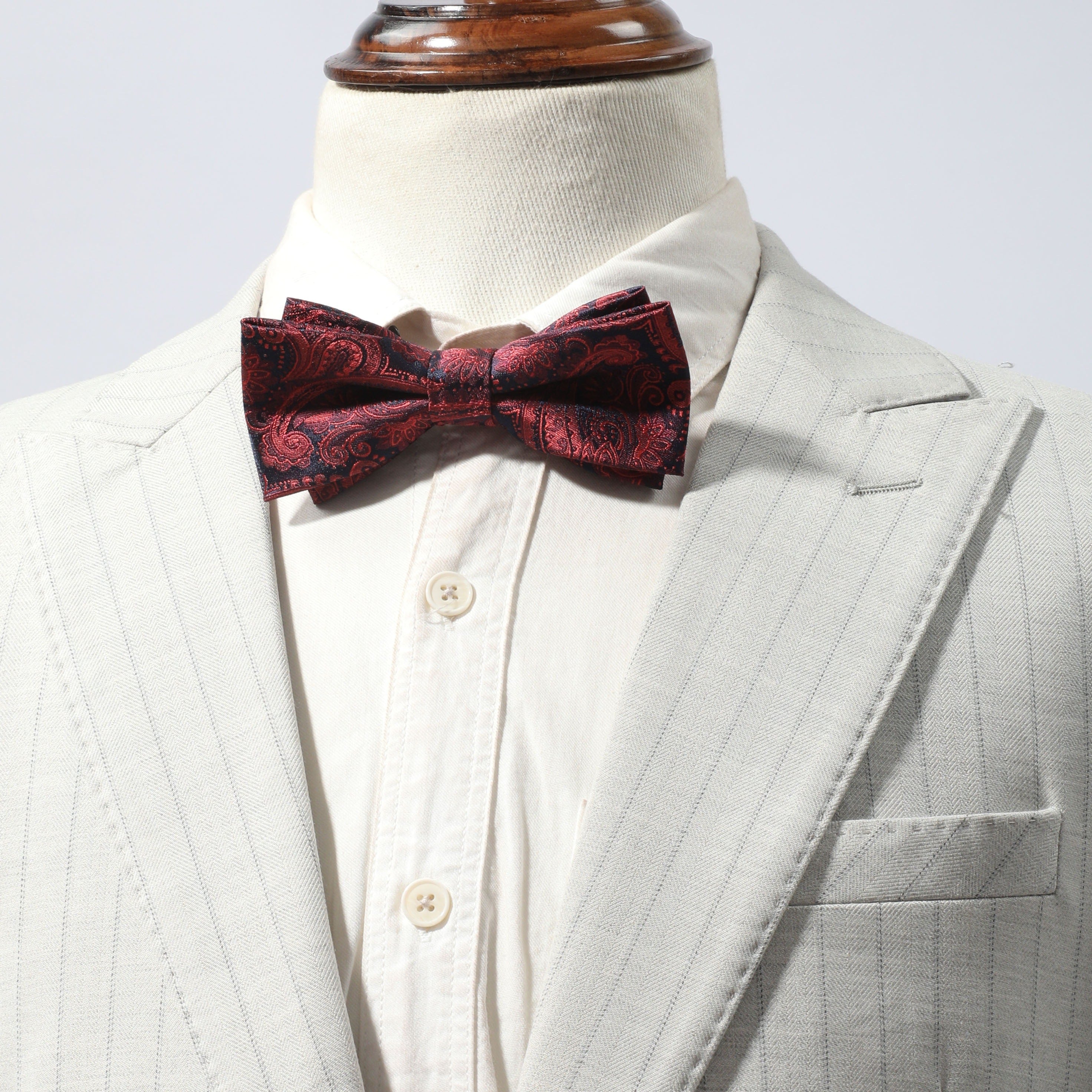 Men's Business Groom Double Layer Bow Tie