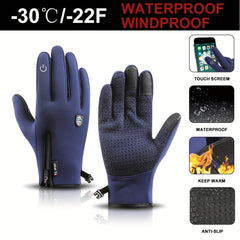 Winter Touchscreen Waterproof Windproof Gloves Thermal Fleece Skiing Cycling