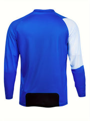 Men's Long Sleeve V-neck Motorcycle Off-road T-shirt