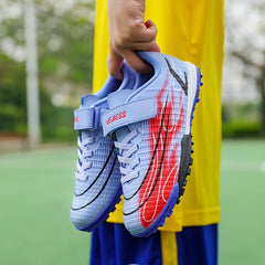 Kids Soccer Shoes TF Cleats Lightweight Athletic Shoes