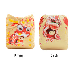 Washable Eco Friendly Chinese Year Cloth Diapers Ecological Adjustable Nappy
