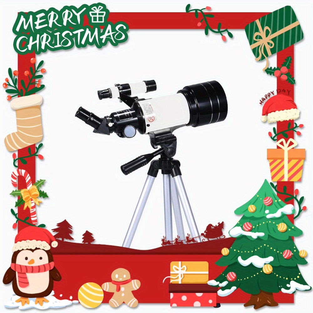 70mm High Power Telescope with Tripod Stand - Ideal for Stargazing Moon V