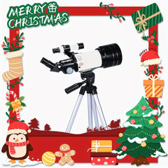 70mm High Power Telescope with Tripod Stand - Ideal for Stargazing Moon V