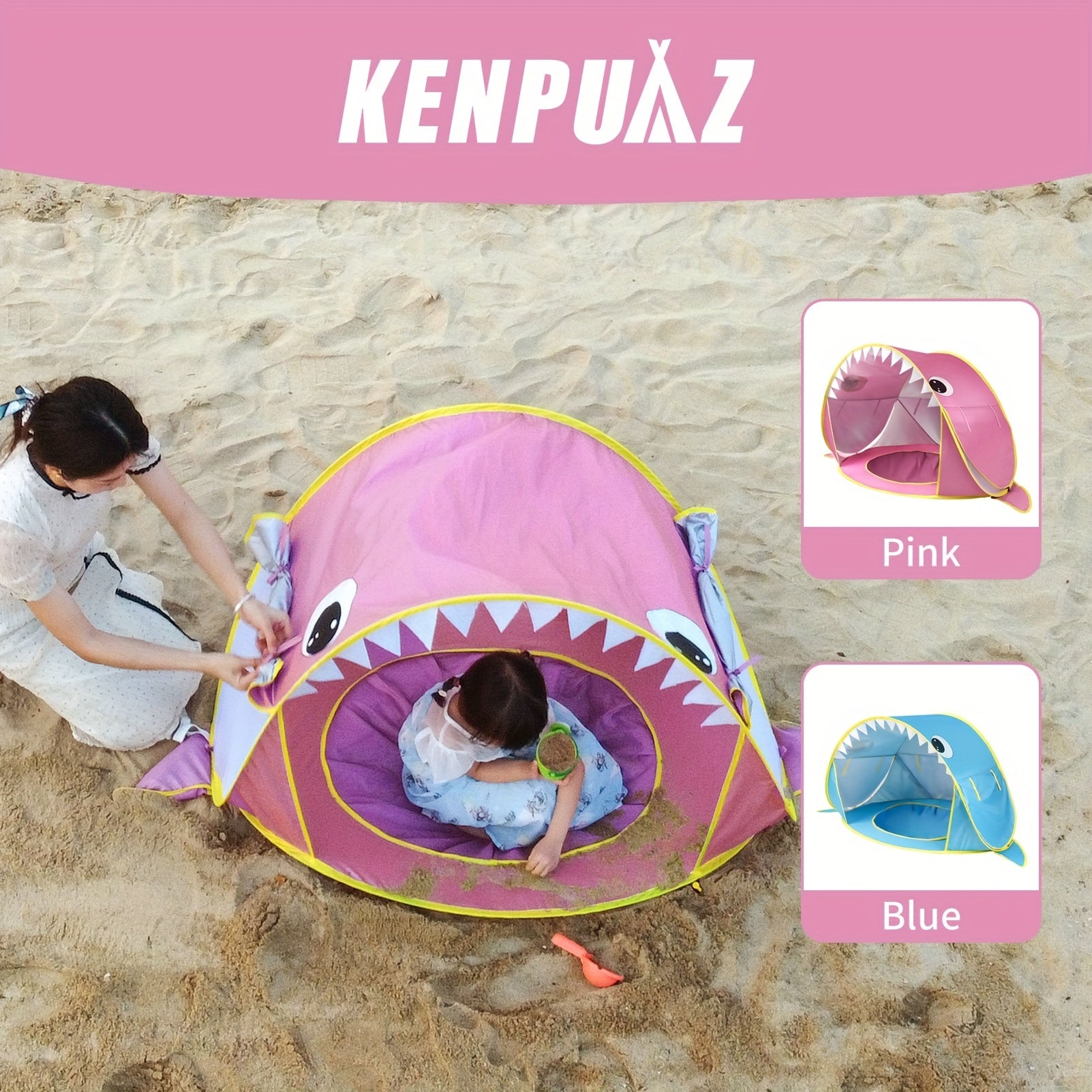 Kids Automatic Quick Open UV Protection Tent