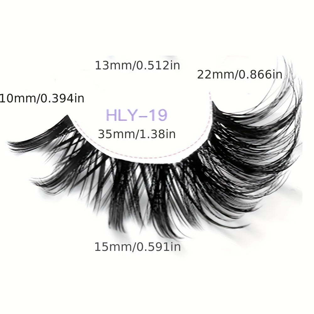 7 Pairs Little Devil Style Lashes Extension Fox Eye False Eyelashes
