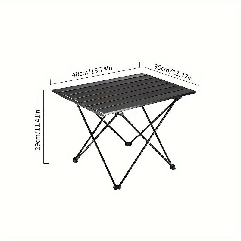 Portable Aluminum Beach Table with Bag for Outdoor Cooking Picnic Camping