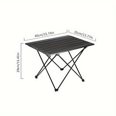 Portable Aluminum Beach Table with Bag for Outdoor Cooking Picnic Camping