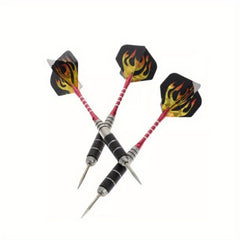 3-Piece All Metal Competition Darts Set 22g Stainless Steel Needles