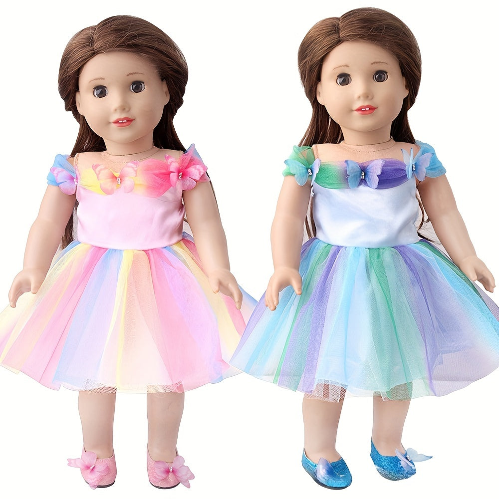 45 72 Cm Girl Doll Butterfly Princess Dress Holiday For Girls Clothes