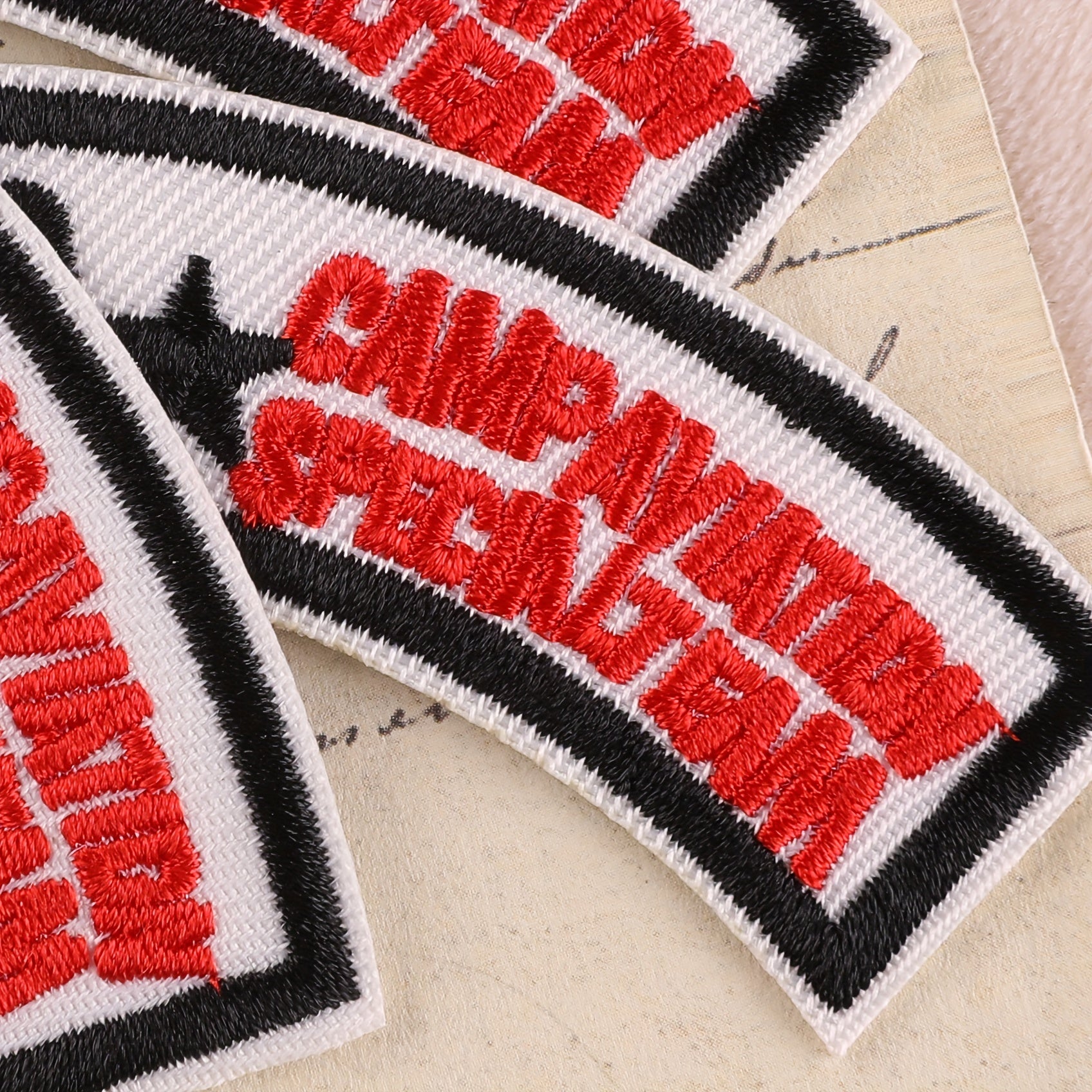 3pcs Embroidered Letter Applique Patch DIY Iron On Patch