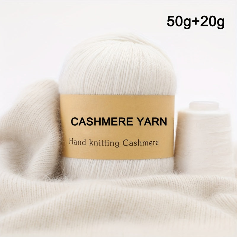 50g Mink Wool Cashmere Yarn - Medium Thick Hand Knitted Sweater Wool Ball