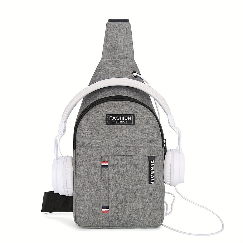 Large Capacity Outdoor Travel Messenger Bag Lightweight Chest Bag